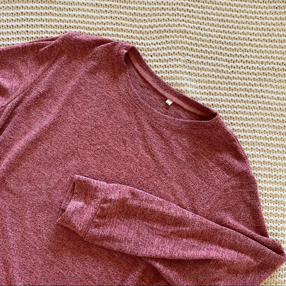 Pocket Sweater (Heathered red)